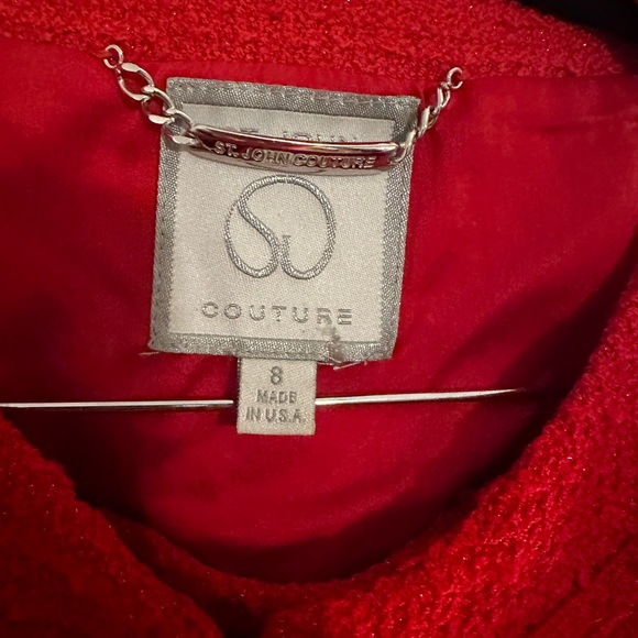 St. John Knit Couture Fantasy Knit size 4 Shimmer Suit - Picture 7 of 8